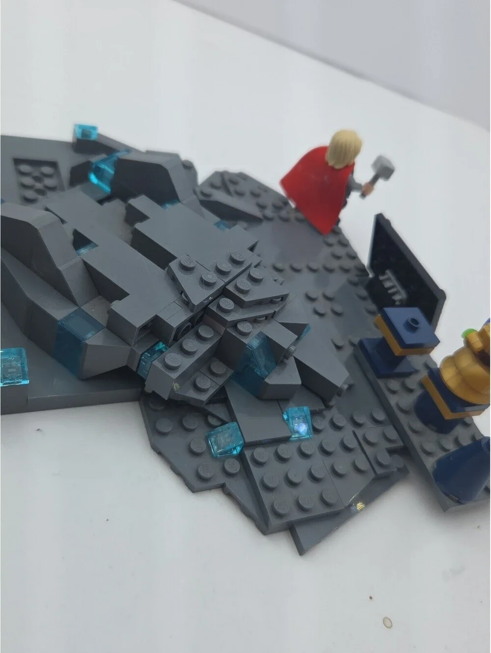 Retired LEGO Marvel 76209 Thors Hammer Mjolnir Display Set Minifigure Incomplete